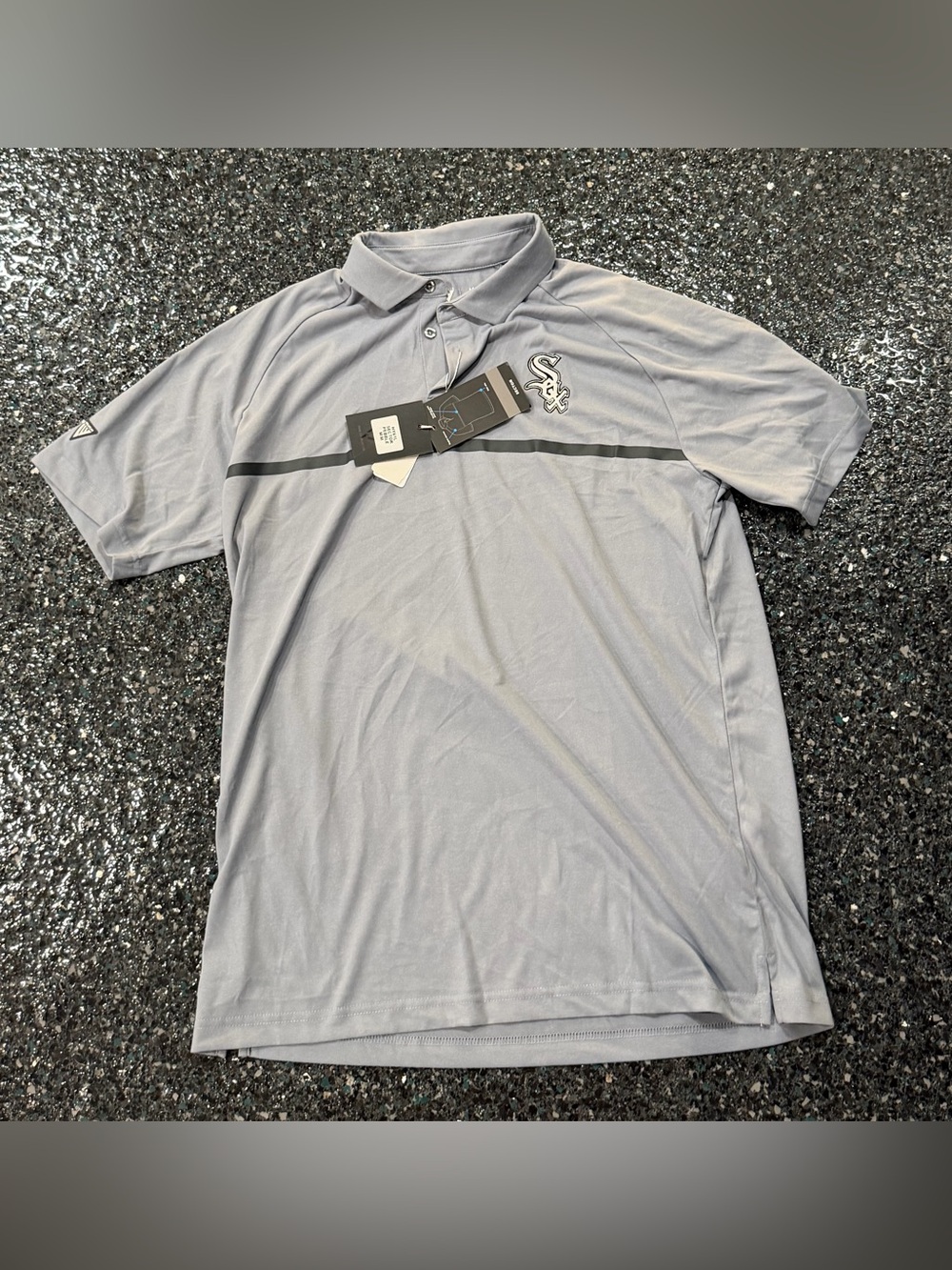 Nwt Levelwear Gray MLB Chicago White Sox Golf Polo Shirt Sz Medium